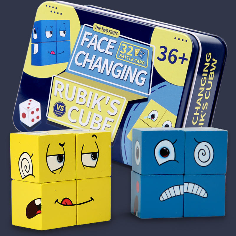 Face‑Changing Battle Cubes – 2‑Player Expression Matching Game