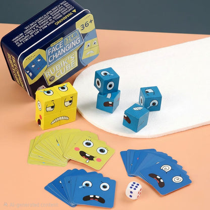 Face‑Changing Battle Cubes – 2‑Player Expression Matching Game