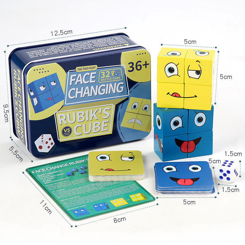 Face‑Changing Battle Cubes – 2‑Player Expression Matching Game